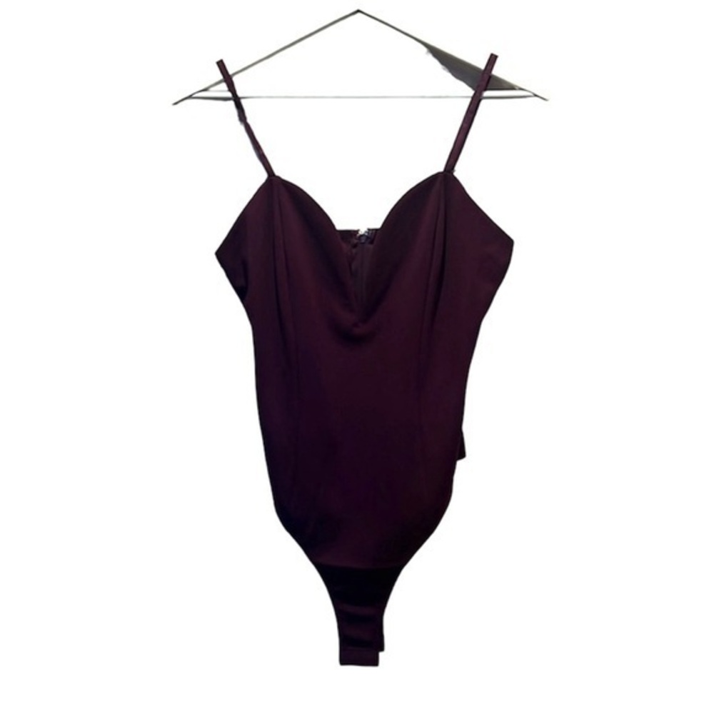 New Charlotte Russe Women’s Eggplant Purple Bodysuit Size Medium NWT